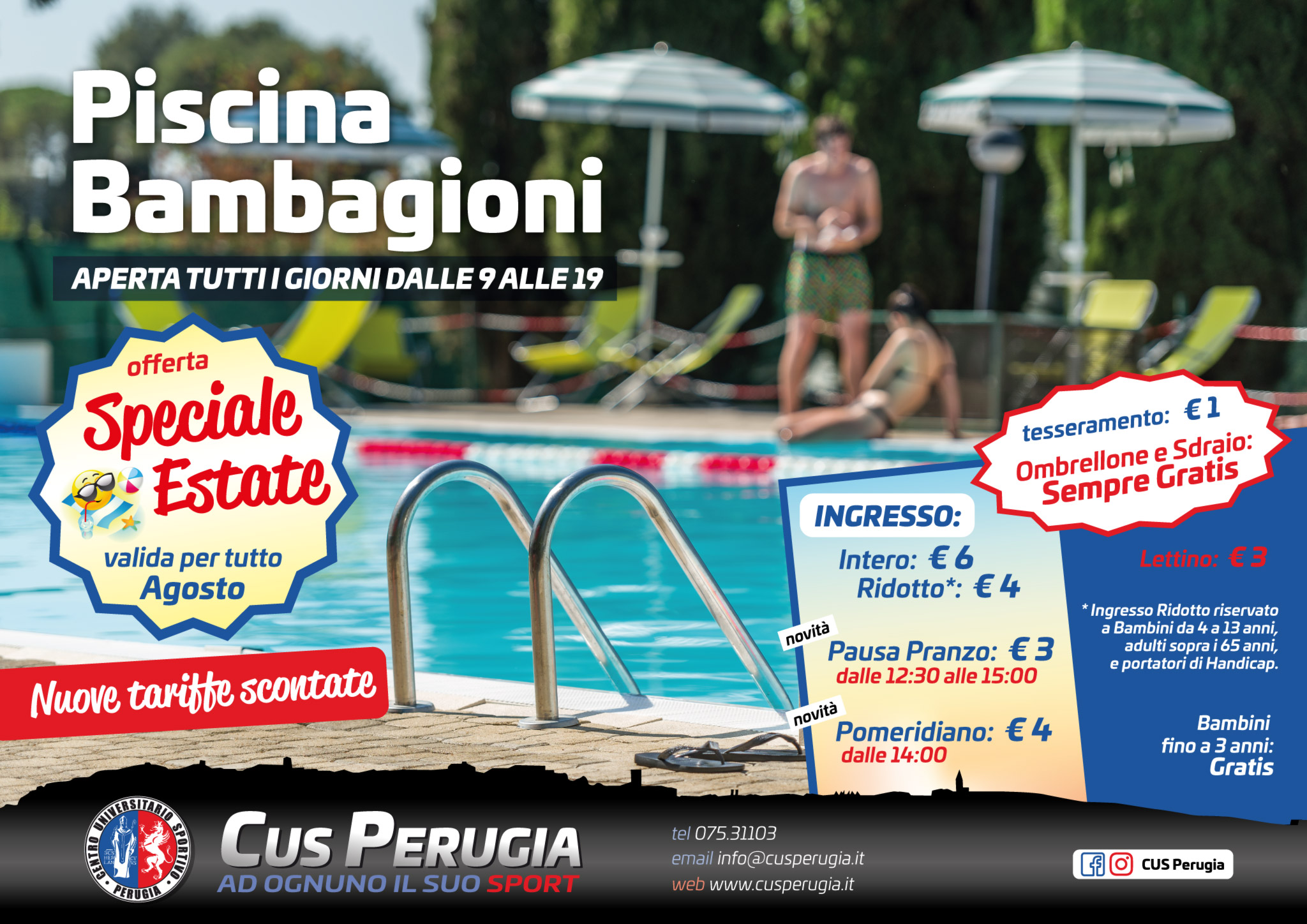 Promo Piscina Bambagioni Agosto 2018